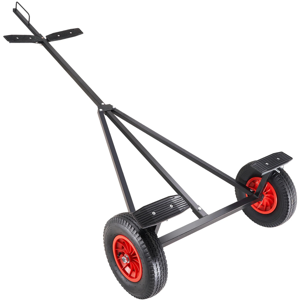 Boat Trailer Dolly,420lbs Load,Carbon Steel Trailer Mover,Adjustable Length,16'' Pneumatic Tires & Nonslip Support Bracket