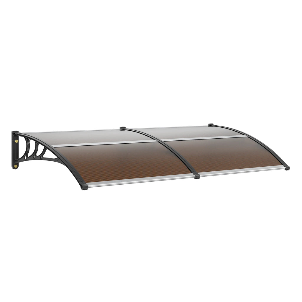 Outdoor Window Door Awning Canopy UPF50+ Polycarbonate Entry Window Front Door Awning for Sun Shutter Rain Snow Protection