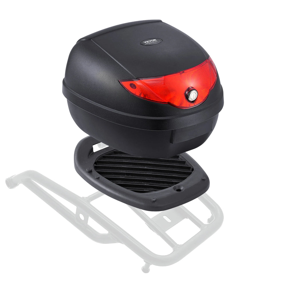24L/38L/48L/62L Universal Durable PP Material Motorbike Tail Box with Reflective Panel,  Fit for 99% of Motorcycle Frames