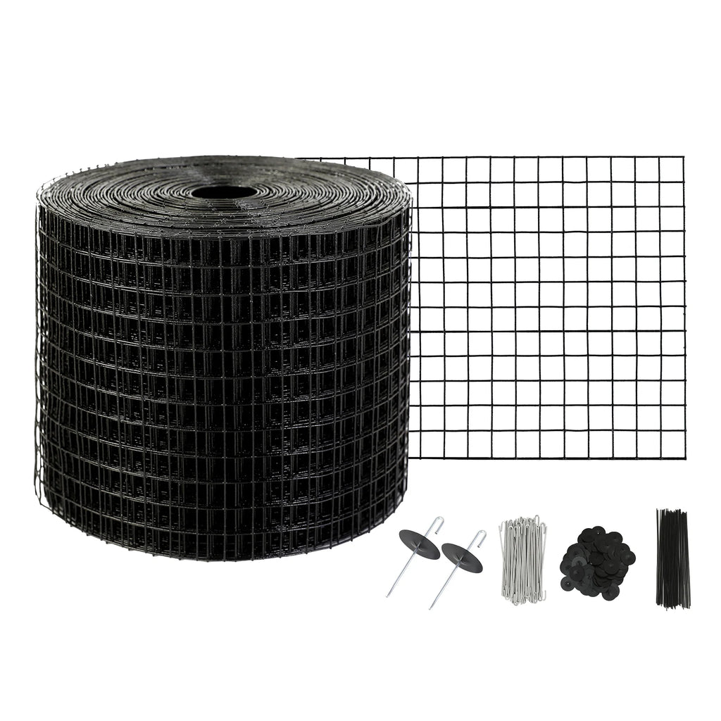Solar Panel Bird Guard Critter Guard Roll Kit  Stainless Steel Fasteners Solar Panel Rustproof PVC Coating Wire Roll Mesh