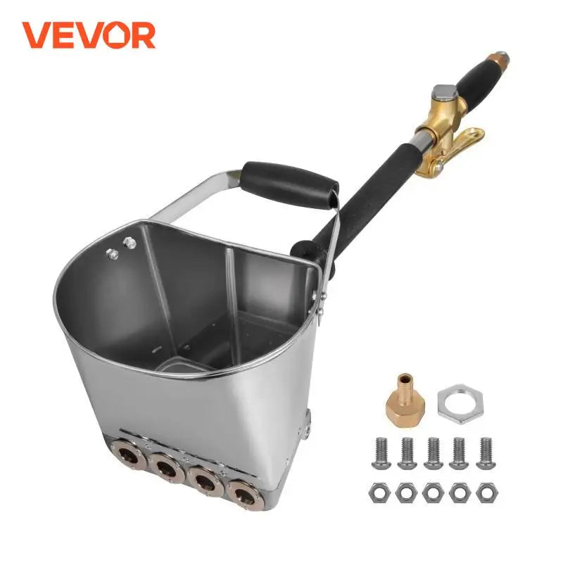 Spray Gun for Painting Walls Ceilings Cement Mortar Sprayer Plaster Hopper Gun With 4 Jet Hopper Ladle Construction Tool