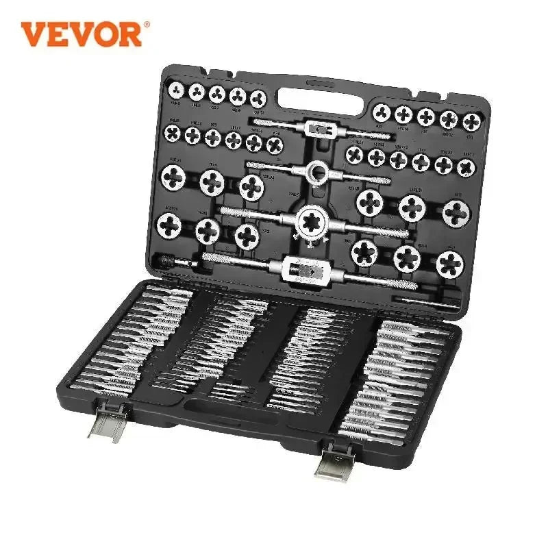 Tap and Die Set 40PCs 60PCs 80PCs 110/116PCs Metric or SAE Standard Bearing Steel Taps and Dies