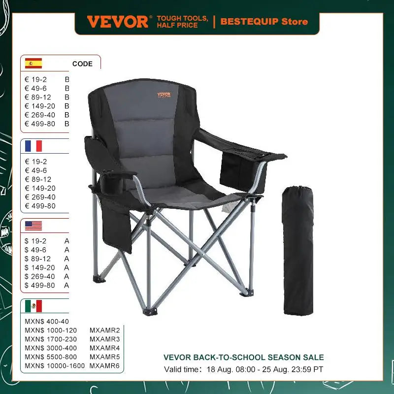 Outdoor Camping Chair 350lbs High Load Ultralight Folding Chair Portable Beach Hiking Picnic Travel Seat Fishing Tool