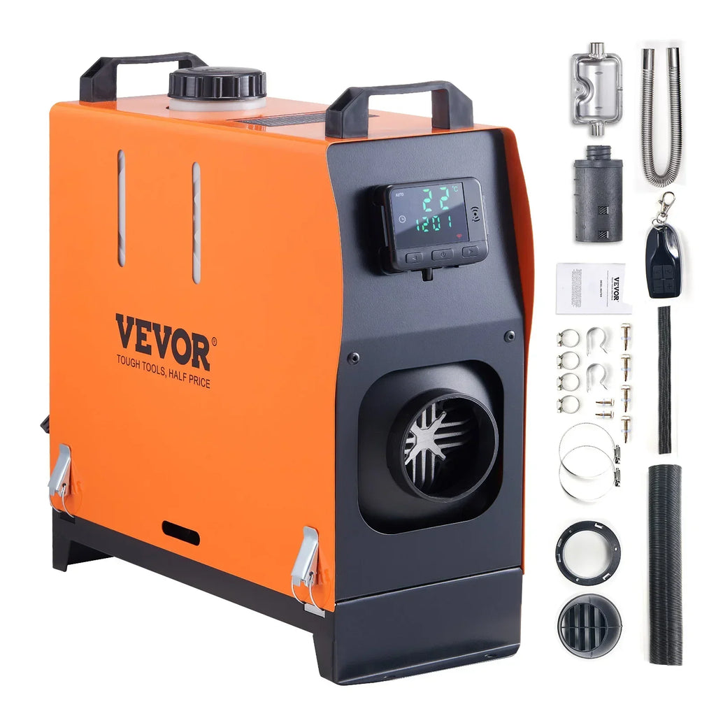 Car Heater Diesel Air Heater 5/8KW 12V Diesel Heater With LCD Switch Silencer for Car Truck Boat RV Parking Diesel Tools
