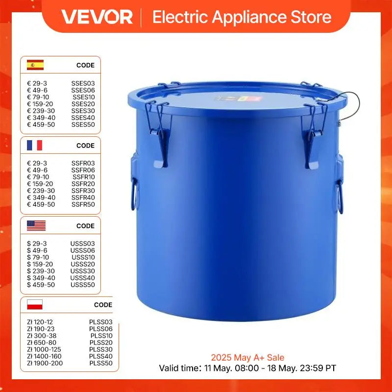 Fryer Grease Bucket 8 Gal Oil Disposal Caddy Carbon Steel Fryer Oil Bucket with Rust-Proof Coating Oil Transport Container