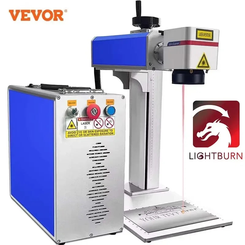 Fiber Laser Engraver 20W/30W/50W for Jewelry (Gold Silver) & Stainless Steel with Precision Engraving & Fiber Optic System