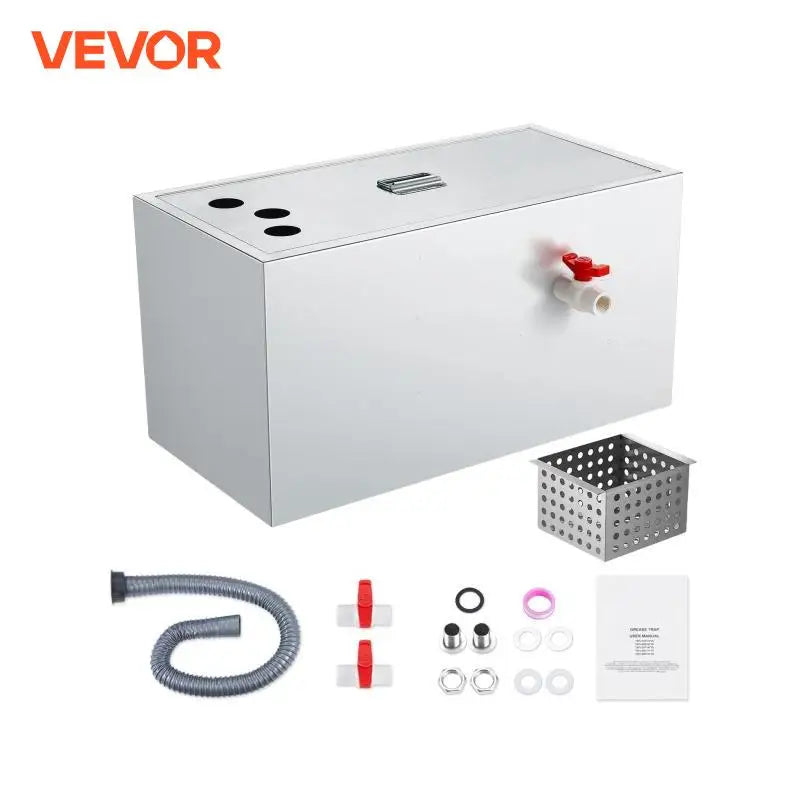 Commercial Grease Trap Grease Interceptor Top Inlet Interceptor Under Sink Stainless Steel Grease Trap Waste Water Oil-wat